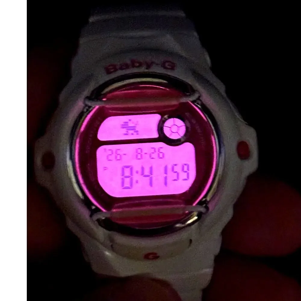 Casio Baby-G BG169R-7D White Pink Digital 200M Women’s Watch NWT